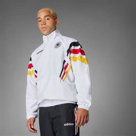 adidas dfb deutschland 1996 trainingsjacke weiss|Adidas 1996 germany track jacket.